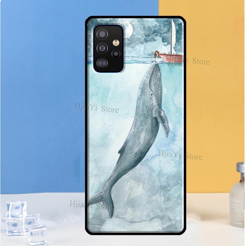 

Cartoon Whale Case For Samsung A71 A51 A31 A11 A72 A52 A42 A32 A12 A21S A20e A10 A20 S A30 A40 A50 A70 Samsung A52 5G