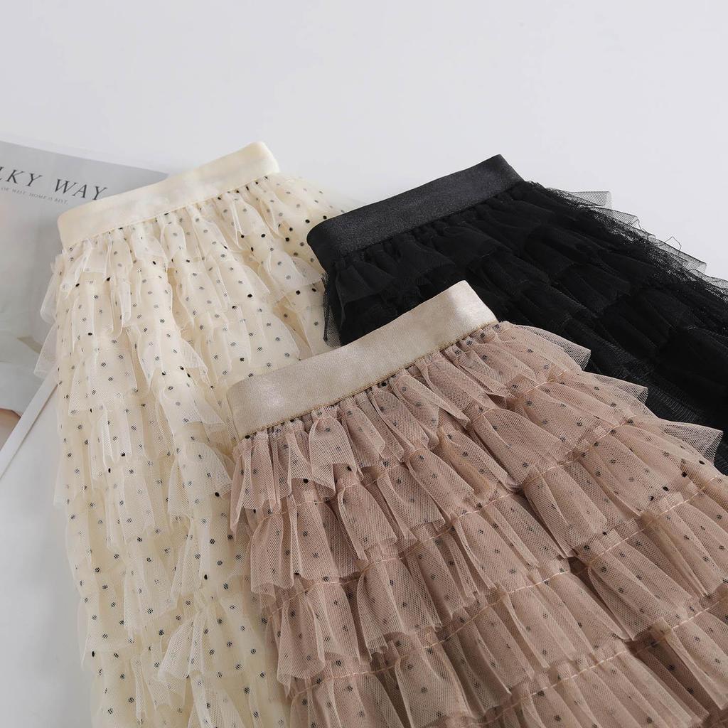 Women's Layered Mesh Puffy Skirt - Spring/Summer 2026 Collection
