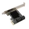 Image Card Extension Cable Adapter Card PCIe SATA Adapter 4 Port SATA III to PCI Express 3.0 X1 Internal Expansion Card