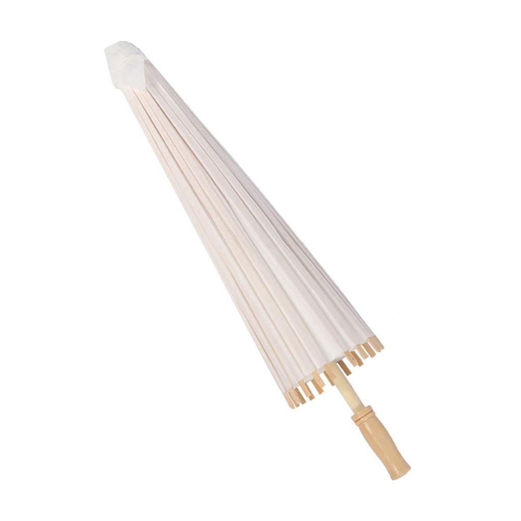 Klassische weiße Farbe DIY Papier Regenschirm Sonnenschirm Hochzeit Brautparty Deko Foto Requisite