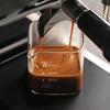 2PCS with Scale Square Measuring Pitcher Transparent Measuring Mini Espresso Cup Milk Cup  Bar Use