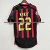 AC Milan No. 22 Kaka Retro Short Sleeve Jersey - Summer Edition