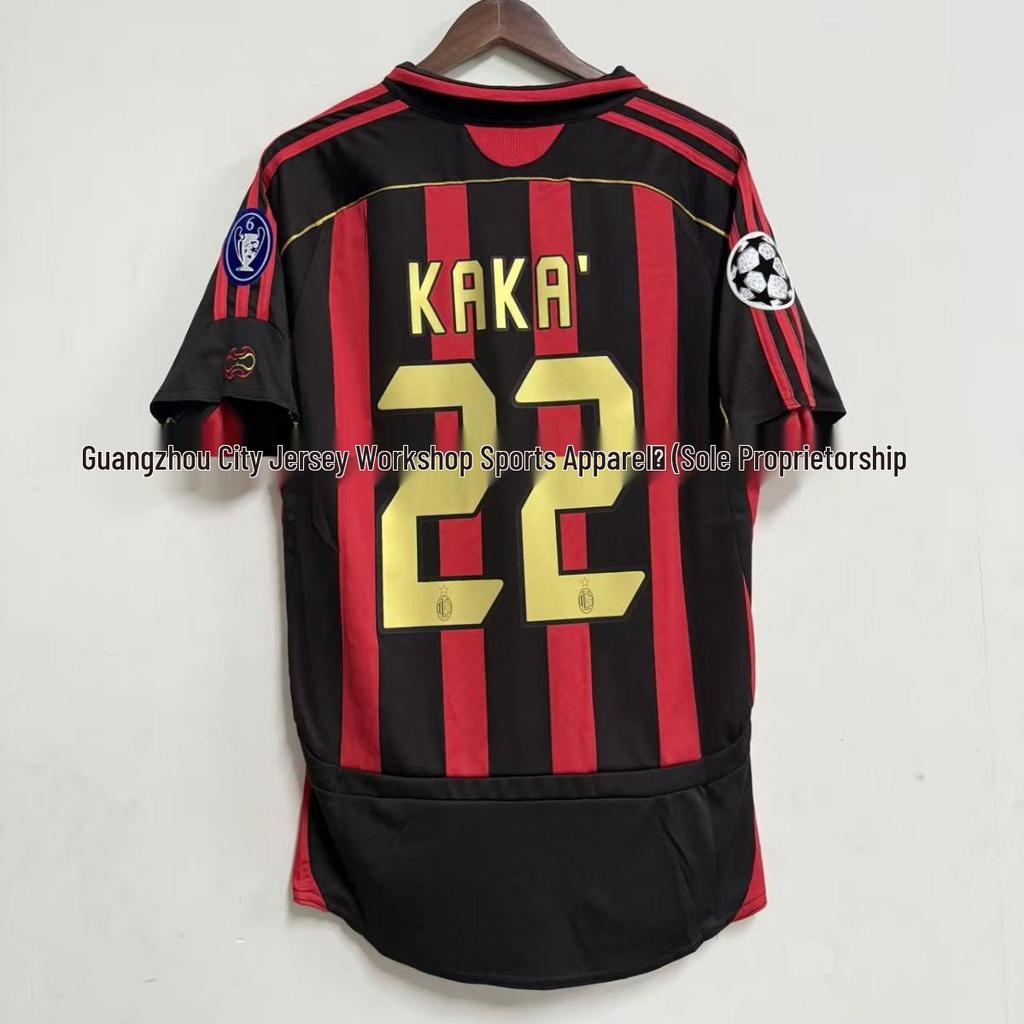 AC Milan No. 22 Kaka Retro Short Sleeve Jersey - Summer Edition
