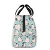 Penguins Insulated Lunch Box Reusable Cooler Tote Bag Waterproof Lunch Holder Lunch Bag Gift for Women Men Work Picnic Travel