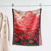 Autumn and winter new double-sided color oil painting series imitation cashmere thickened warm scarf women's air conditioner shawl