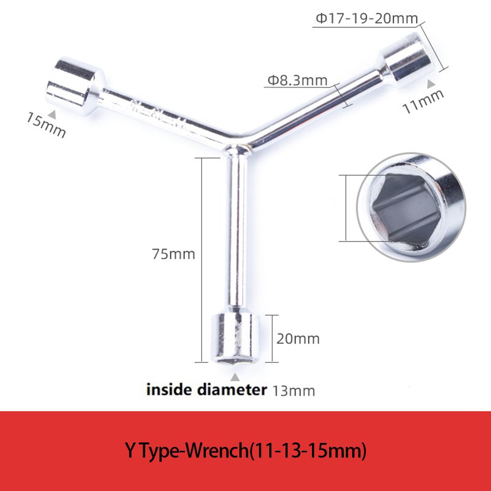 Triangular Socket Wrench Hex Wrench Repair Tool High Frequency Quenching External Hexagonal Design 10 12 14mm 12 14 17mm