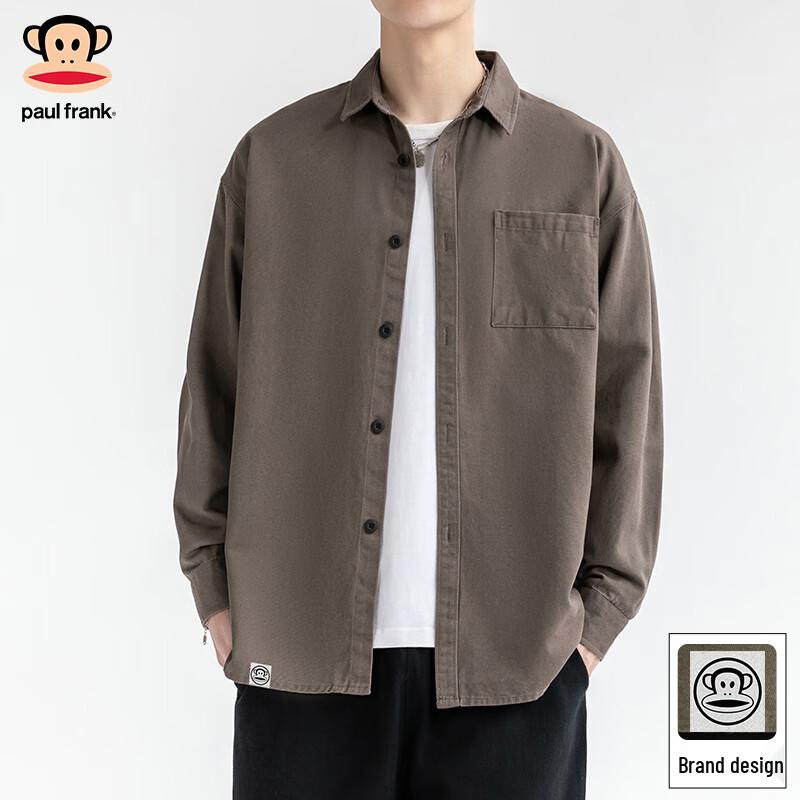 Paul Frank Men s American Workwear Loose Long Sleeve Shirt 2XL