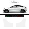 Black TPU Car Body Protective Film Invisible For Tesla Model 3/Y 2017-2025 Front Rear Door Extended Transparent Car Clothing Set