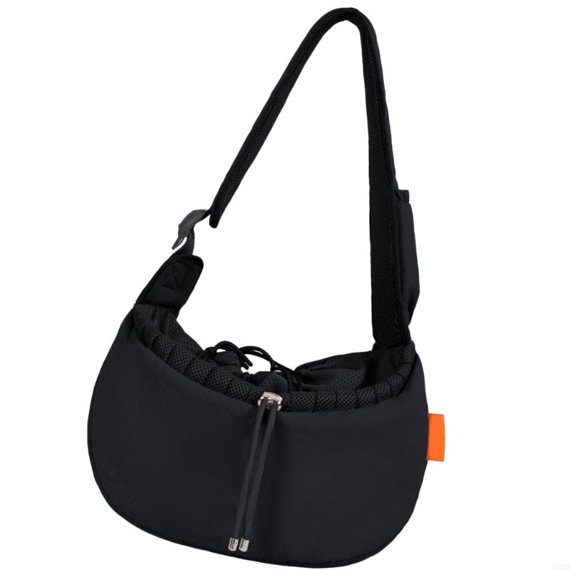 Shoulder Pet Carry Bag for Small Dogs, Water-Resistant Shell, Top Opening, Air Panel Trim for Daily Home and Travel Use