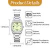 Square stainless steel watch for women small size waterproof rainproof daily water resistant with calendar date display mini size convenient classic