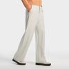 FILA Heritage Fashion Simple Classic Retro Elegant Versatile Comfortable Woven Casual Pants Women bottoms Rice-Color F11W618801FBG