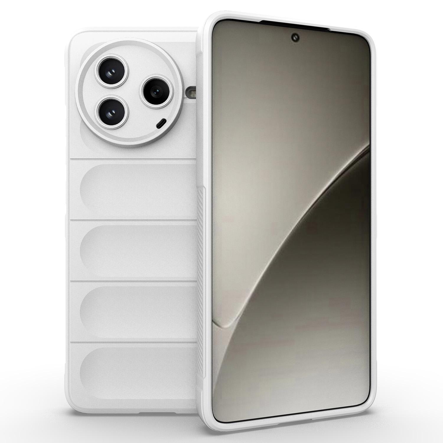 

Для Xiaomi Poco F7 Pro 5G/Redmi K80 5G Чехол Противоударный Мягкий ТПУ Прочный Чехол-накладка для телефона White