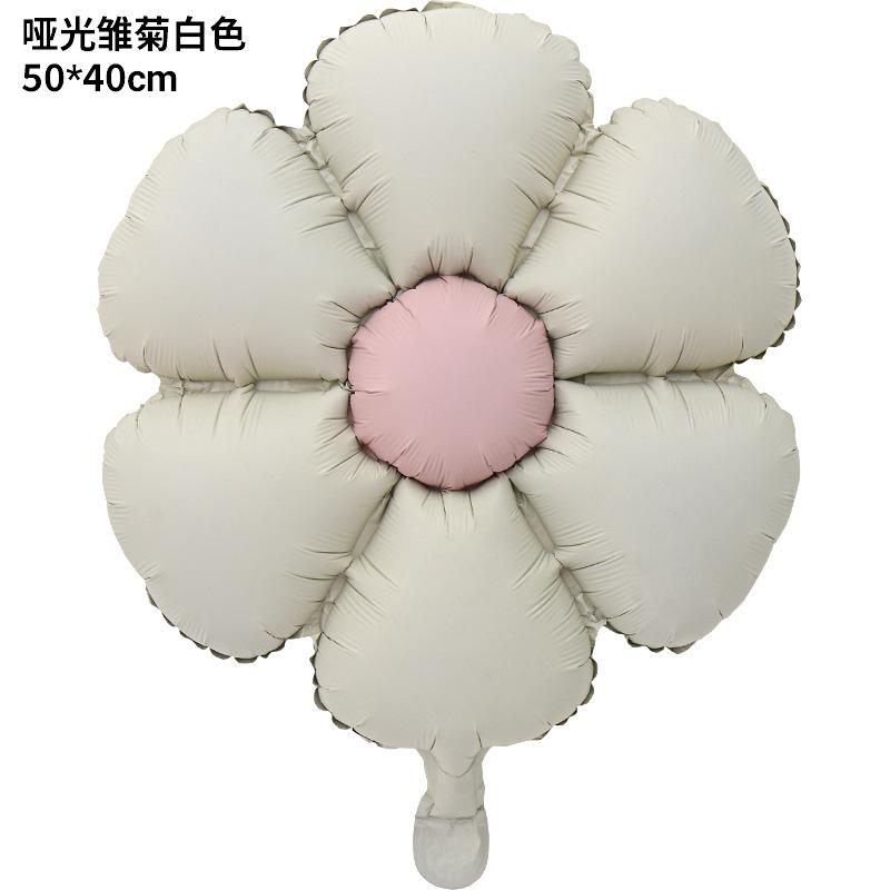 Small White Daisy Balloon Photo Props Wind Birthday Arrangement 61 Stall Smiley Face Sunflower Balloon