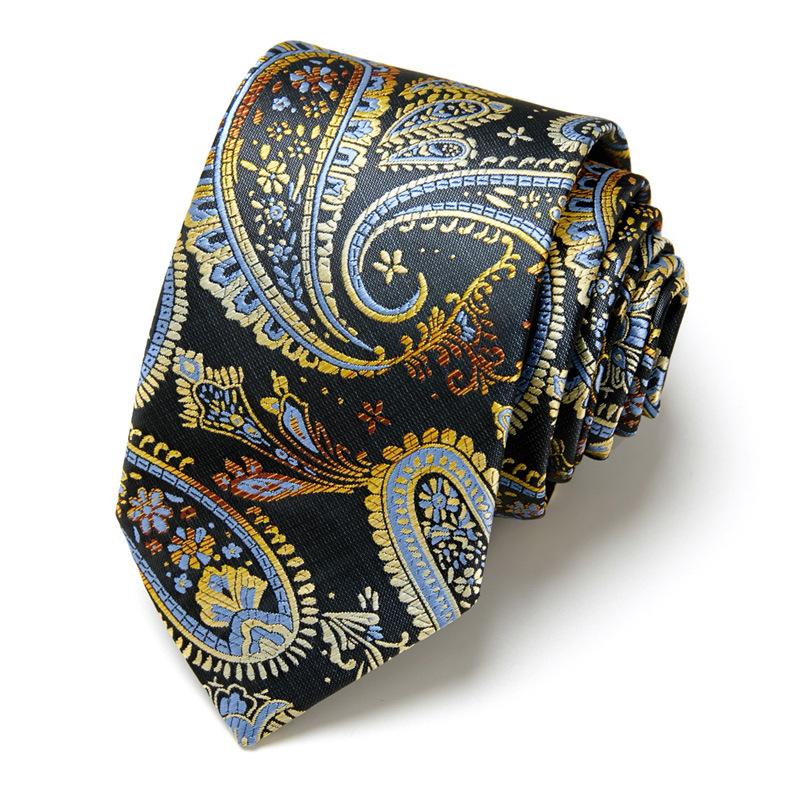 Men'S Business Tie Hand-Typed Professional Dress Interview Tie Men'S Polyester Silk