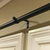 4Pcs Curtain Rod Brackets Adjustable Curtain Rod Holder Drapery Rod Stand Window Curtain Rod Support Hanger Hardware