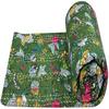 Aizza Trends Handmade Pure Cotton Printed Kantha Quilt  - Traditional Look Bed Spread Kantha Gudri - Vintage Hand Stitch Gudri