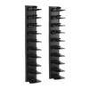 2 Pack Hat   for Baseball   ABS Wall Mounted Hat Hook Storage Display Rack Holds Up to 20 Hats with Strong Adhesive for Wall Closet Door