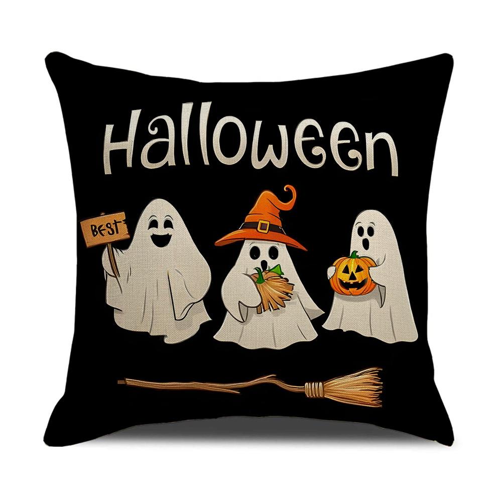 New Halloween Pillowcase Polyester Printed Holiday Home Living Room Sofa Decoration Pillowcase Cushion Cover