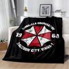 Biochemical Umbrella Printed Blanket Kids Warm Blanket Flannel Soft and Comfortable Blanket Home Travel Bedding Gift