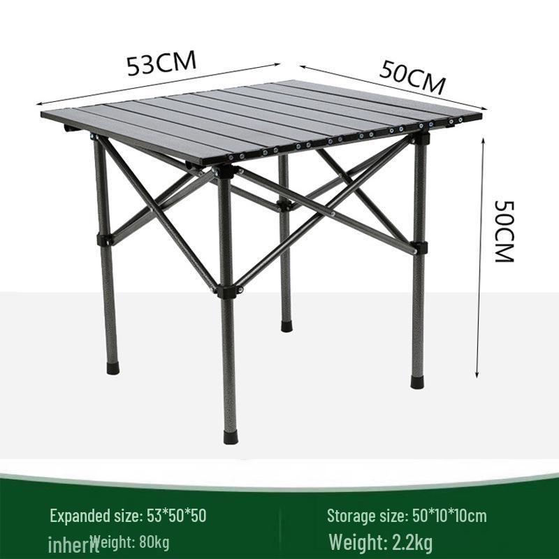 Портативный складной рулонный набор стола и стульев для кемпинга - Идеально подходит для пикников и барбекю