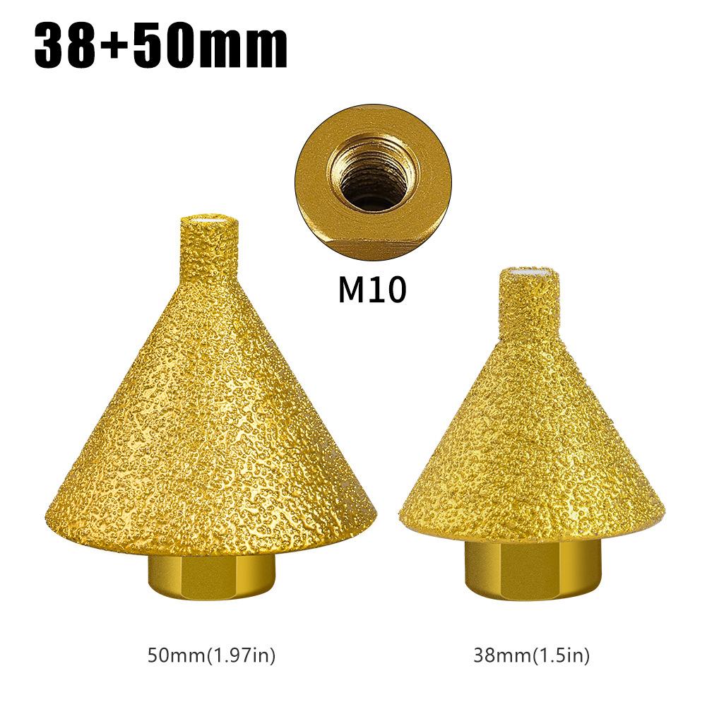 Brazed Diamond Chamferor 40 Mesh Ceramic Tile Marble Reamer Angle Grinder M1014 Grinding Bit Grinding Bit