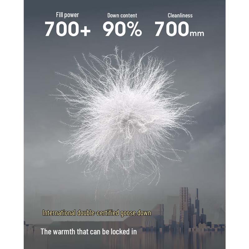 BOSIDENG B250134172 Belted Waist Commuter Hooded Down Jacket