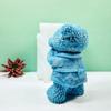 Bear Ornaments Dripping Glue Mold Diy Gypsum Ornaments Aromatherapy Candle 3d Stereo Standing Bear Candle Silicone Mold
