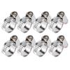 20Pcs Hose Clamp Stainless Steel Rustproof Anticorrosion Sturdy Hose Clip for Motor Vehicles Petrochemicals