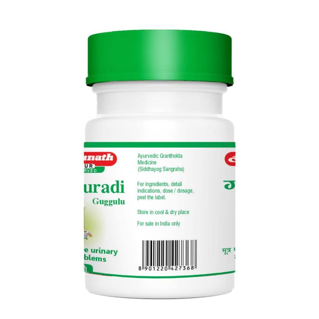 Baidyanath Gokshuradi Guggulu Herbal Tablets 80 Tabs X Pack of 2 for Urinary Comfort and Wellness