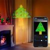 Smart LED String Curtain Lights with App-Controlled Custom Patterns and Text