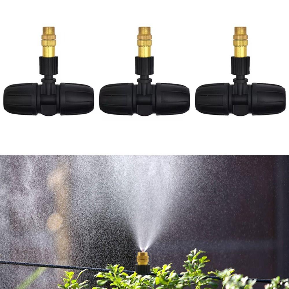 5Pcs Windproof Garden Sprayer Universal Dust Removal Irrigation Nozzles Cooling System Brass Atomizing Misting Nozzle