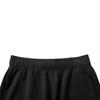 Li-Ning Solid Color Mid Waist Elastic Versatile Five Point Casual Shorts Women Shorts Black AKSV438-4