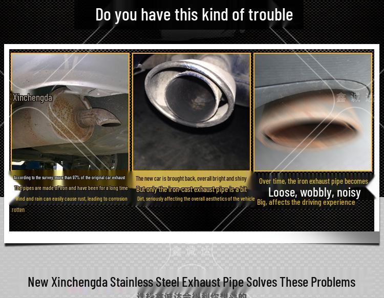 Wuling Rongguang VS Extended Small Truck Exhaust Muffler Silencer Stainless Steel