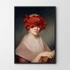 Poster Portrait Red Flower
