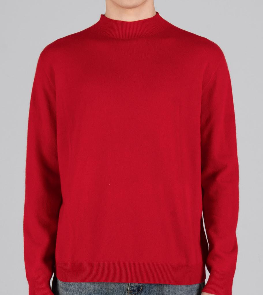 Beoteunseoul Wool Blend Mock Neck Knit (Red)