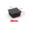 Square Plastic Black Blanking End Caps 13x13mm-120x120mm Inner Plug Cap Furniture Leg Tube Pipe Inserts Plugs Decorative Dust