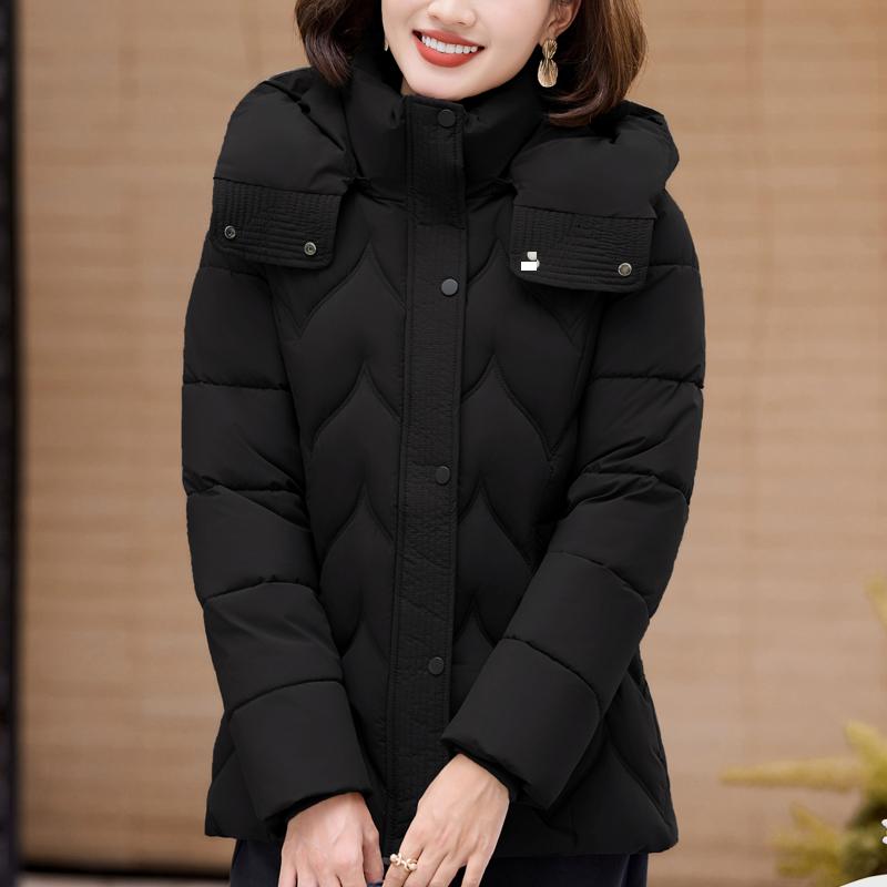 Dámské zimní kabáty s kapucí, ležérní, silné, teplé, krátké parky, dámské bundy