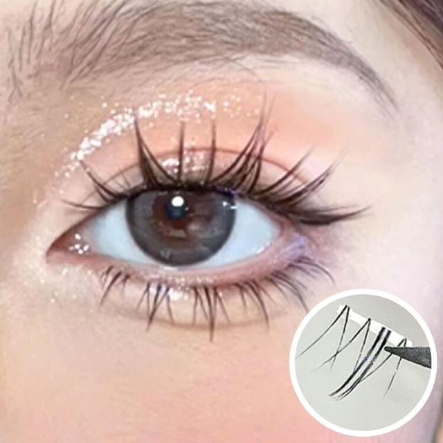

denivyse - Bottom False Eyelashes Clusters Black - 5-7mm