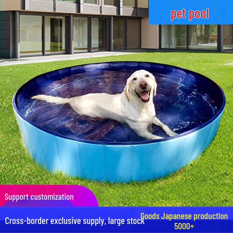 PVC Folding Pet Swimming Pool: Dog & Cat Bath and Play Pool