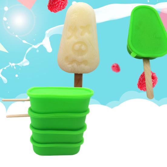 Ice Cube Mold Easy Demould Food Grade Silicone Popsicle Tray with Leak-Proof Lid Odor-Free Safe DIY Freezing Tray