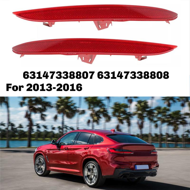 Spolehlivý-1 Pár Zadní Nárazník Reflektor Světlo Levý & Pravý Reflexní List Pro BMW X4 F26 Řadu 2013-2016 63147338807 63147338808