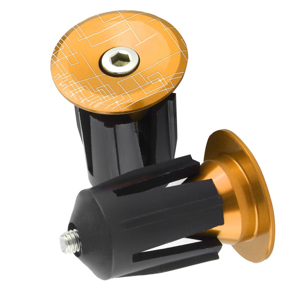 2ks Zátky do konců řídítek jízdního kola Zátky konců řídítek pro silniční kolo horské kolo Zlaté