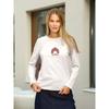 Cotton Long-sleeved T-shirt Foreign Style Niche Temperament Popular Printing Loose Casual Top Women