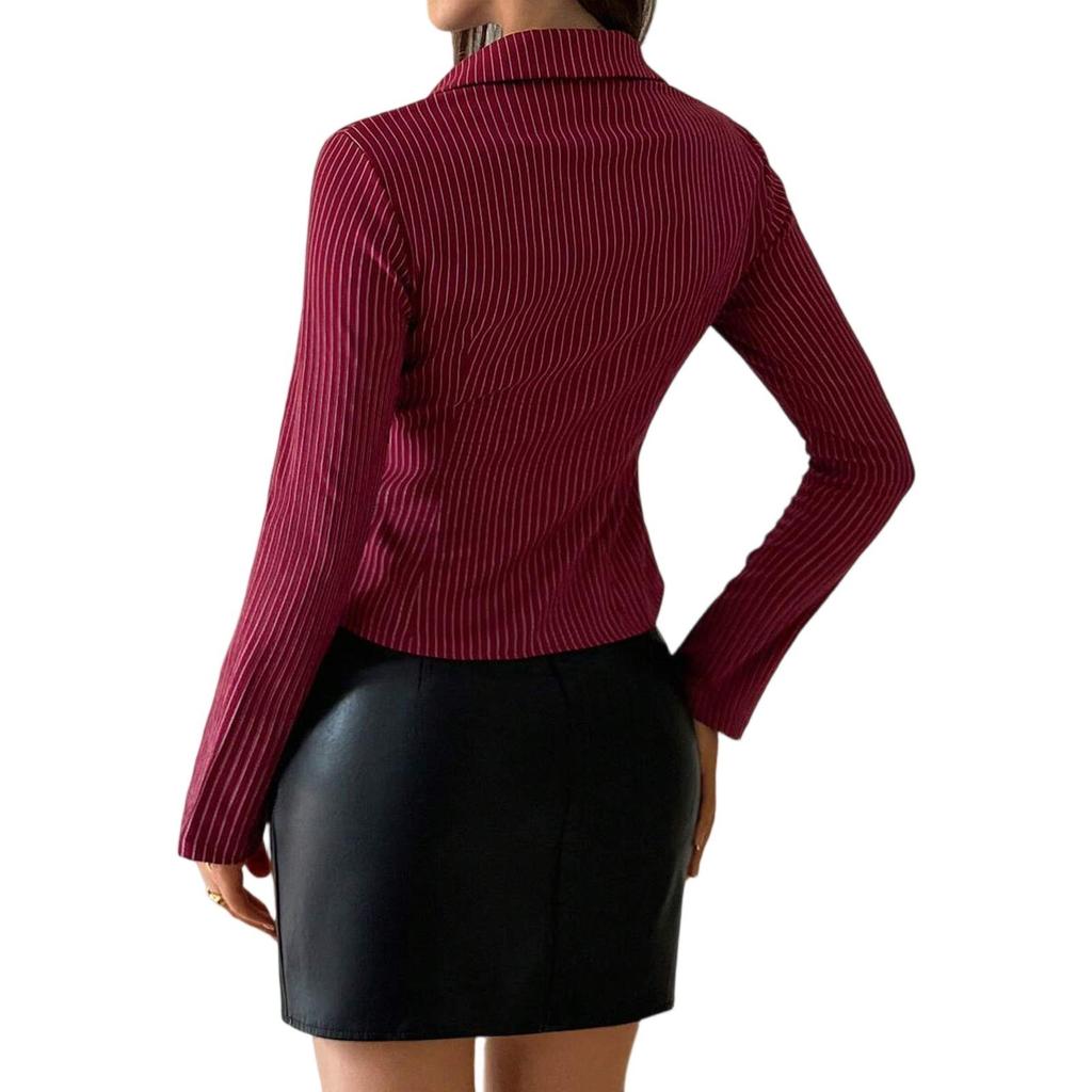 T Shirts For Women Pleated V-Neck Dressy Casual Blouses Printing Short Sleeve Summer Tops Loose Fit
