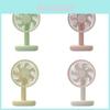 Portable Usb Desk Fan With Builtin Battery And Adjustable Speed For Study And Travel