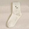 Cartoon Expression Mink Velvet Socks Thickened Carpet Socks Fashion Soft Fluffy Bed Socks  Girls