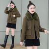 Women's Cotton Padded Winter Jacket - Short, Thick, Trendy Fleece Coat