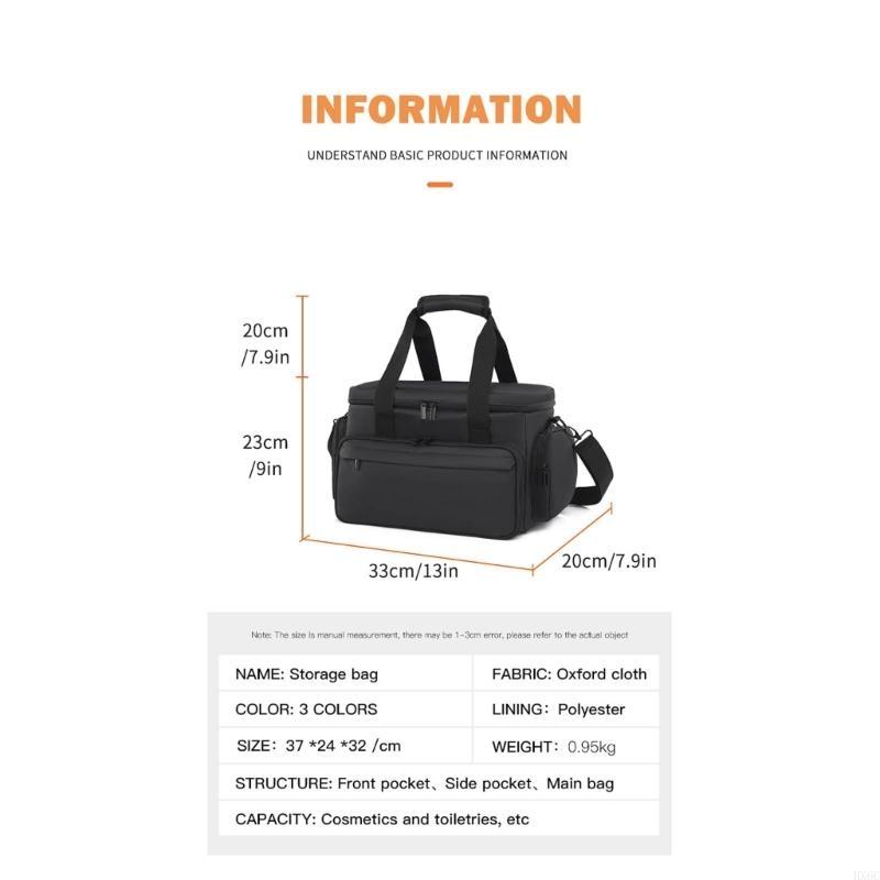 Versatile Makeup Storage Bag High Capacity Detachable Sections Durable Water Resistant Polyester HX6C