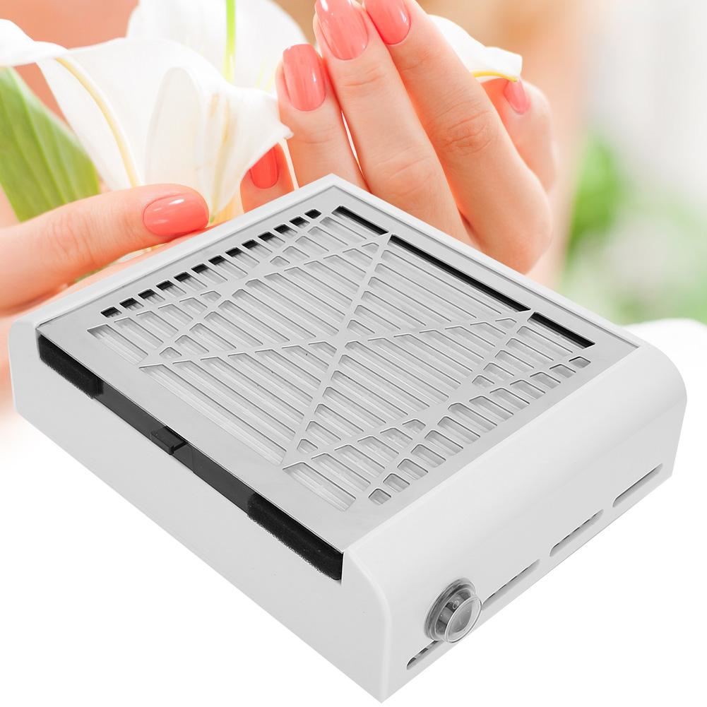 40W Nail Dust Collector Strong Suction Pull Out Filter Nail Art Vacuum Cleaner Manicure Tool