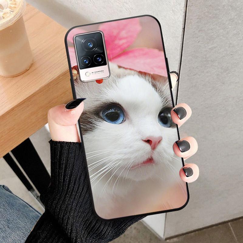 For Vivo V21 5G Case V2050 Silicone Soft Protective TPU Funda Cases for Vivo V21 4G Back Cover Bumper for VivoV21 V 21 5G V21E